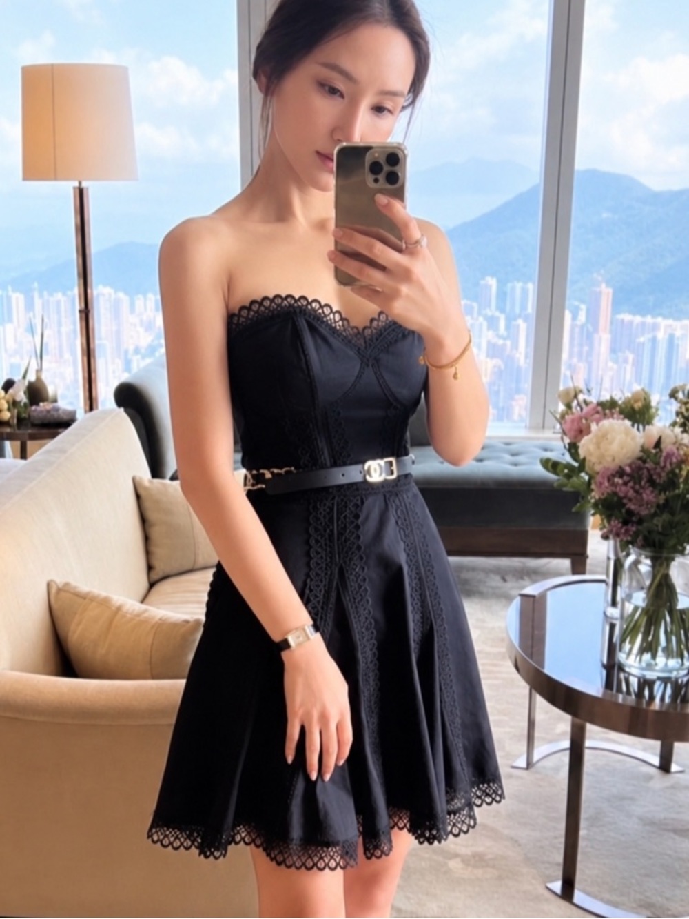 CHARO RUIZ IBIZA
Ava Mini Dress in Black, Sz M